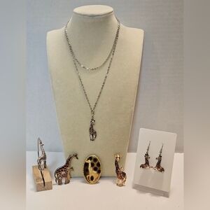 Mixed Giraffe Jewelry Bundle- 6 Pieces